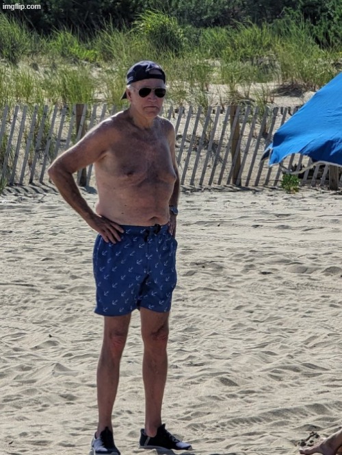 Joe Biden beach | image tagged in joe biden beach | made w/ Imgflip meme maker