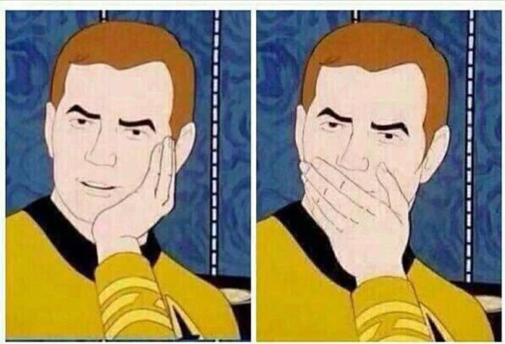 startrek face covered Blank Meme Template