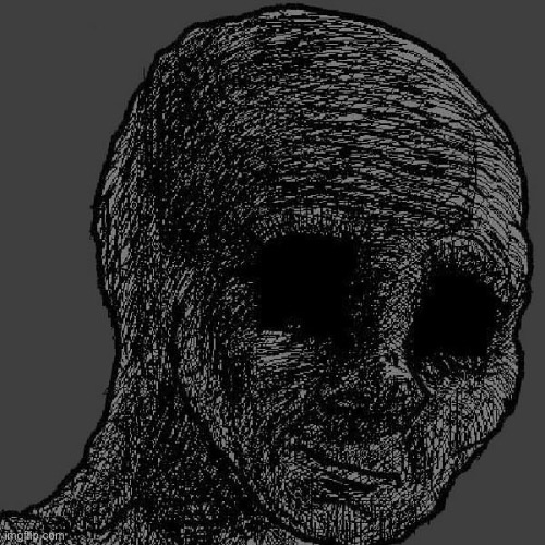 image tagged in cursed wojak | made w/ Imgflip meme maker