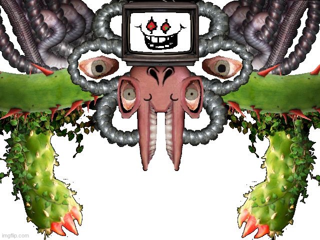 how bro looks at me when the teacher is trauma dumping about her dead husband | image tagged in omega flowey | made w/ Imgflip meme maker