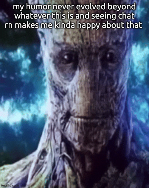 son I'm crine | my humor never evolved beyond whatever this is and seeing chat rn makes me kinda happy about that | image tagged in son i'm crine | made w/ Imgflip meme maker