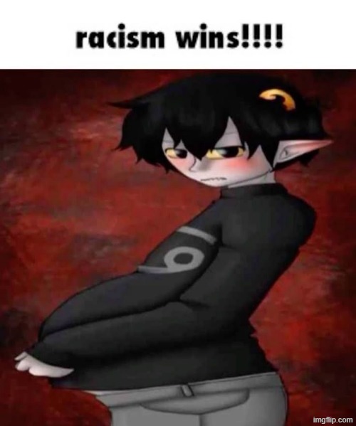 racism wins!! | image tagged in racism wins | made w/ Imgflip meme maker