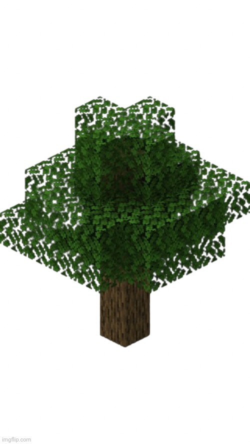 Minecraft tree | image tagged in minecraft tree | made w/ Imgflip meme maker