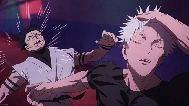 Gojo hair flip Blank Meme Template