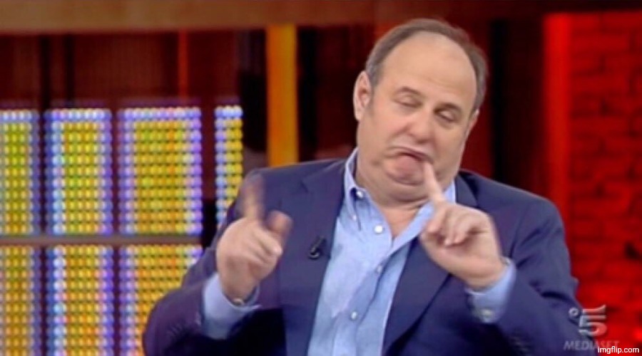 Gerry Scotti No No | image tagged in gerry scotti no no | made w/ Imgflip meme maker