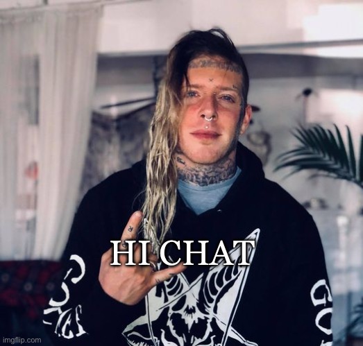 Hey there guys | HI CHAT | image tagged in tom macdonald,hi | made w/ Imgflip meme maker