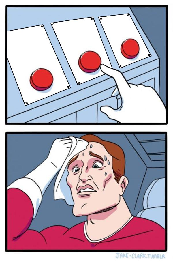 Choice confusion Blank Meme Template