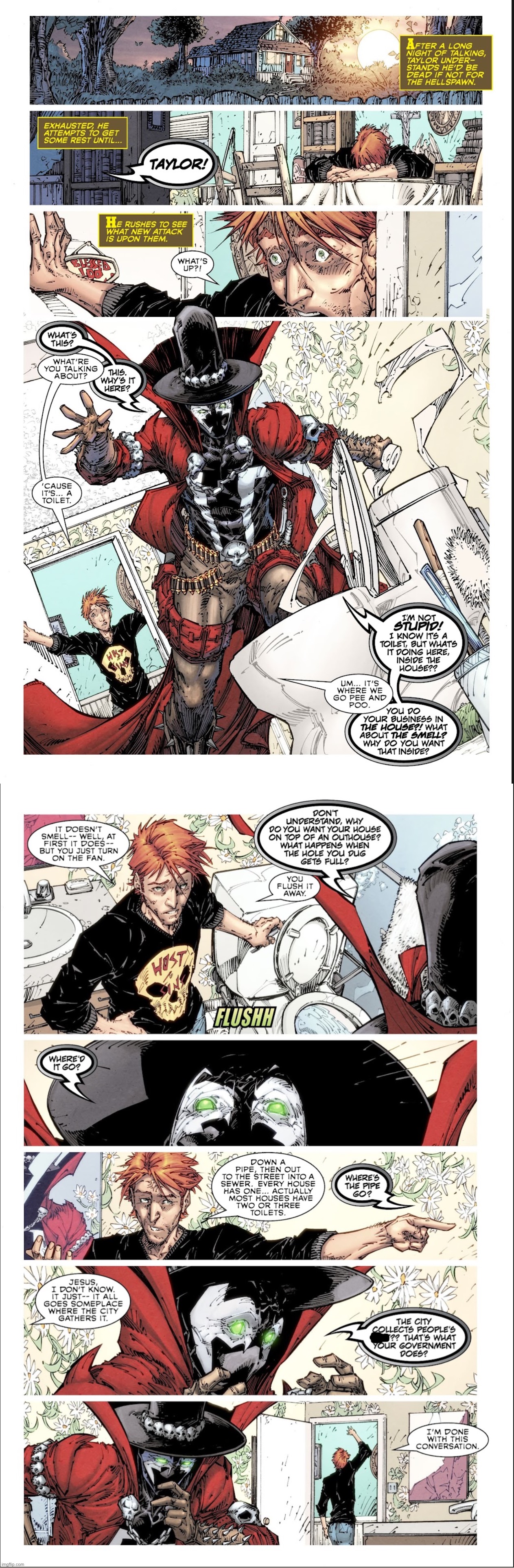 Gunslinger Spawn | image tagged in spawn | made w/ Imgflip meme maker