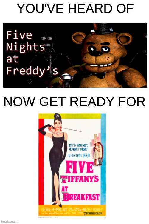 Power of editing | image tagged in you've heard of ______,five nights at freddy's,fnaf,breakfast at tiffanys,funny memes | made w/ Imgflip meme maker