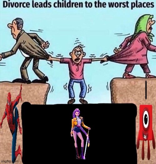 Divorce leads children to the worst places | image tagged in divorce leads children to the worst places | made w/ Imgflip meme maker