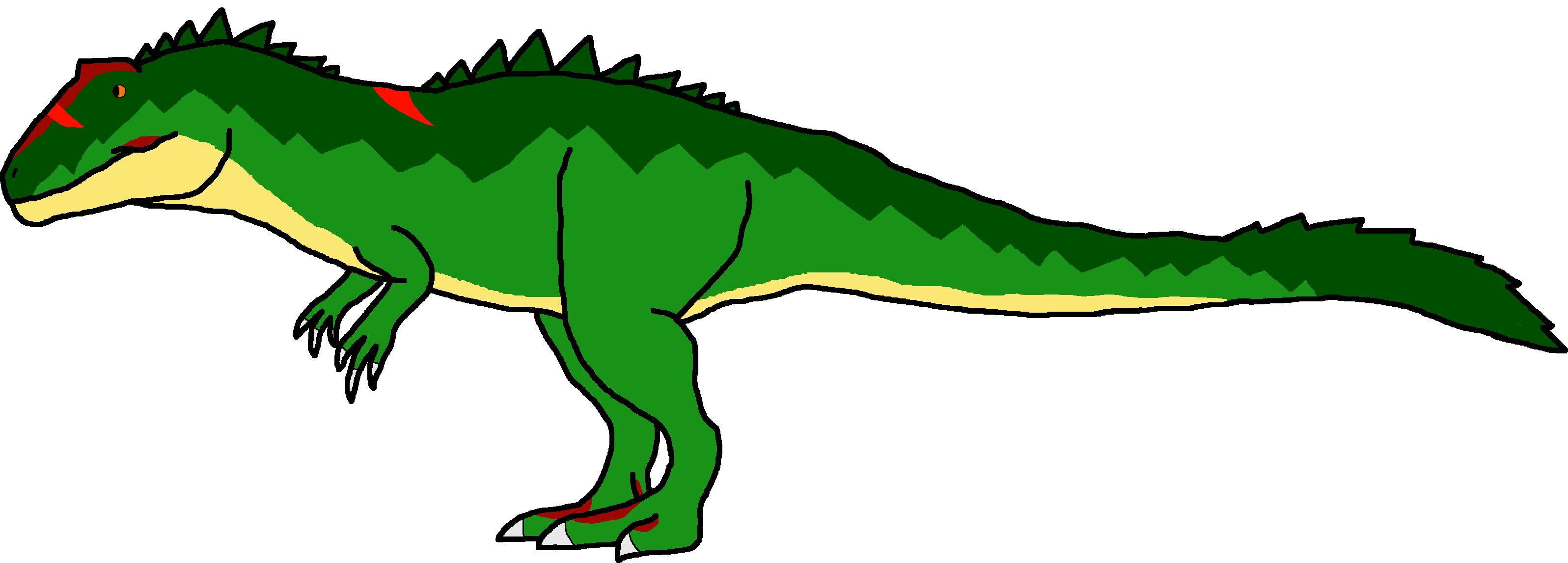 Scarred Croc (Left View) Blank Meme Template