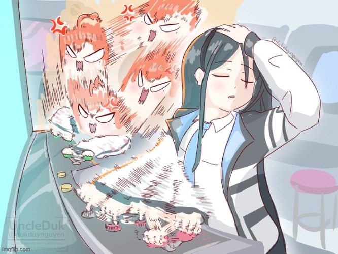 one of the things that I found in pinterest- | image tagged in blue archive | made w/ Imgflip meme maker