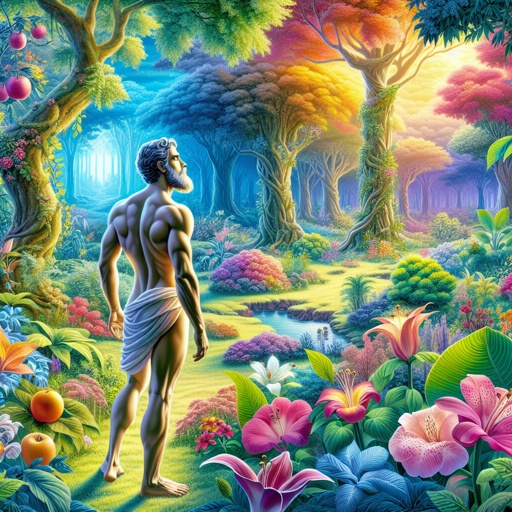 Adam in Eden Blank Meme Template