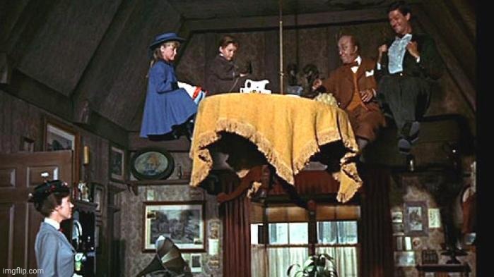 Tea party on the ceiling | image tagged in tea party on the ceiling | made w/ Imgflip meme maker