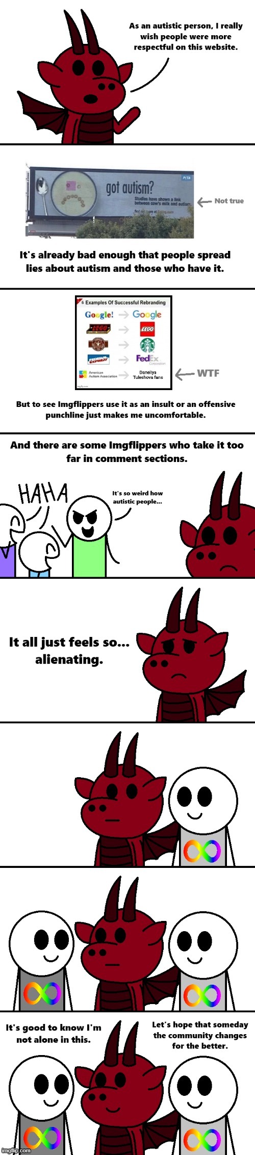 Not Alone [OC] | image tagged in autism | made w/ Imgflip meme maker