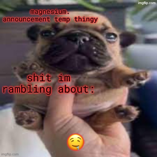 pug temp | 🤤 | image tagged in pug temp | made w/ Imgflip meme maker