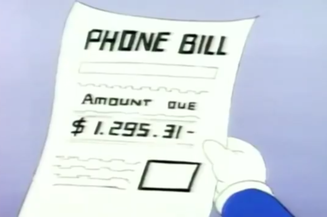Mario's Phone Bill Blank Meme Template