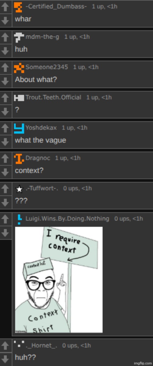 bro got the whole chat confused | image tagged in bro got the whole chat confused | made w/ Imgflip meme maker
