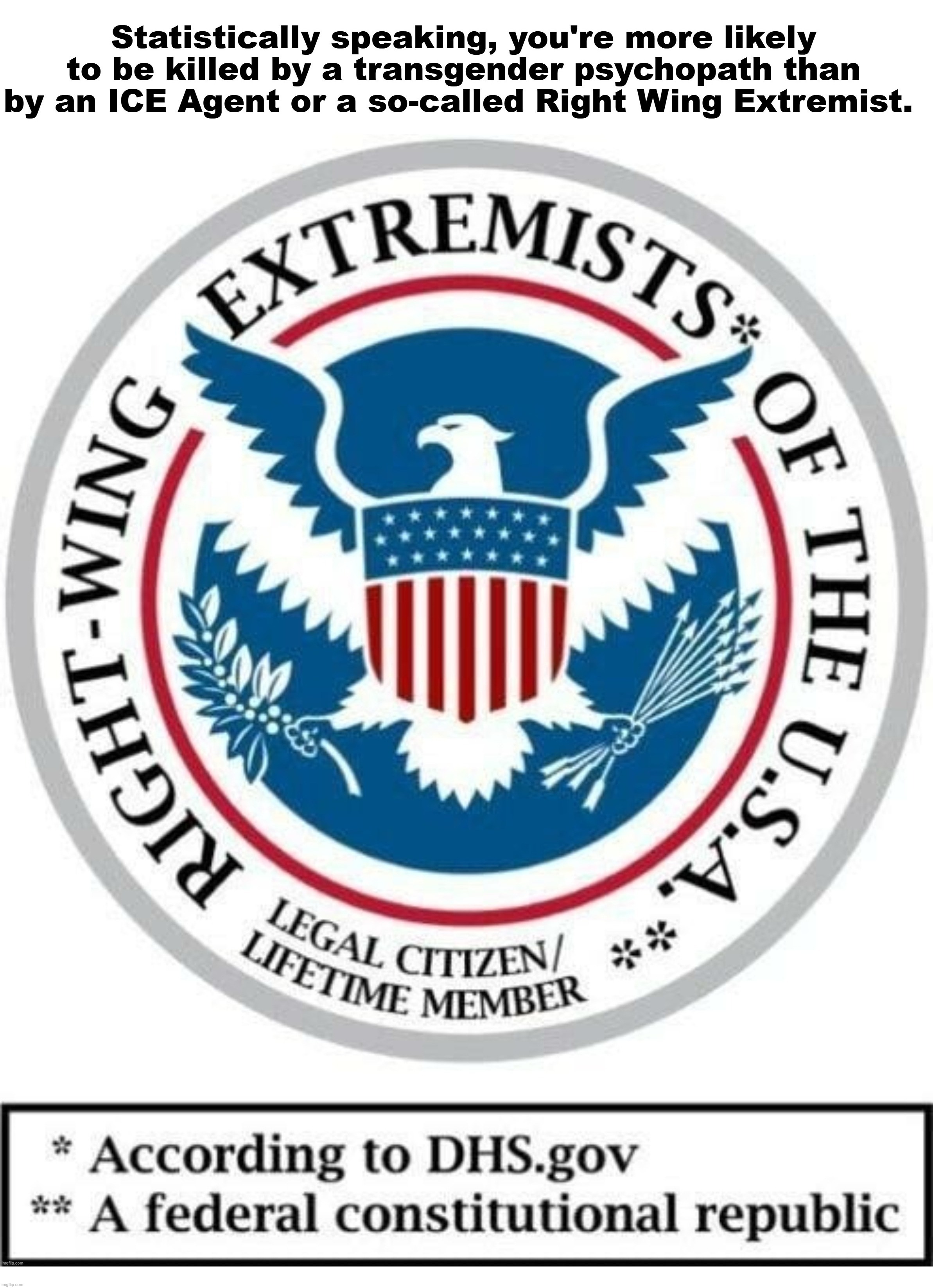 ICE, Transgenders, & Murder Statistics | image tagged in ice,tired of hearing about transgenders,psychopaths and serial killers,right wing extremists,right wing,never go full retard | made w/ Imgflip meme maker
