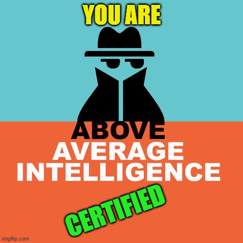 YOU ARE CERTIFIED | made w/ Imgflip meme maker