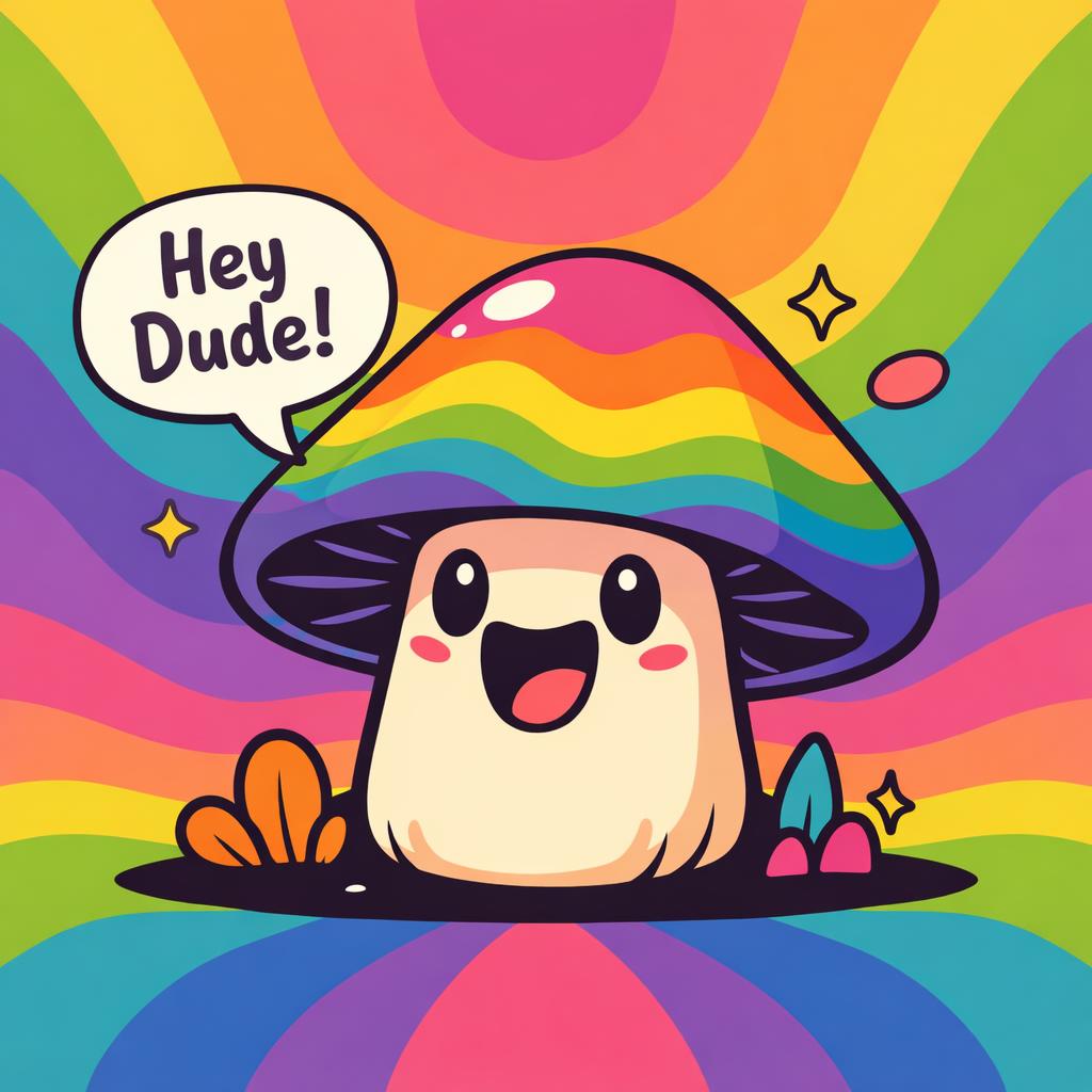 Talking mushroom Blank Meme Template