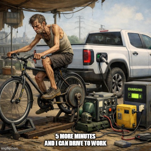 A bicycle with its rear wheel propped off the ground operated by | 5 MORE MINUTES AND I CAN DRIVE TO WORK | image tagged in a bicycle with its rear wheel propped off the ground operated by | made w/ Imgflip meme maker