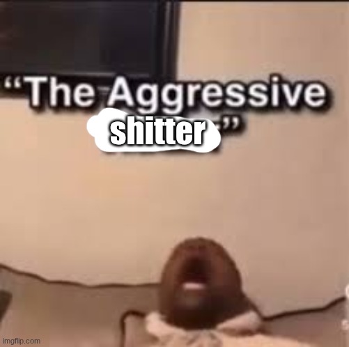 the aggressive nutter | shitter | image tagged in the aggressive nutter | made w/ Imgflip meme maker