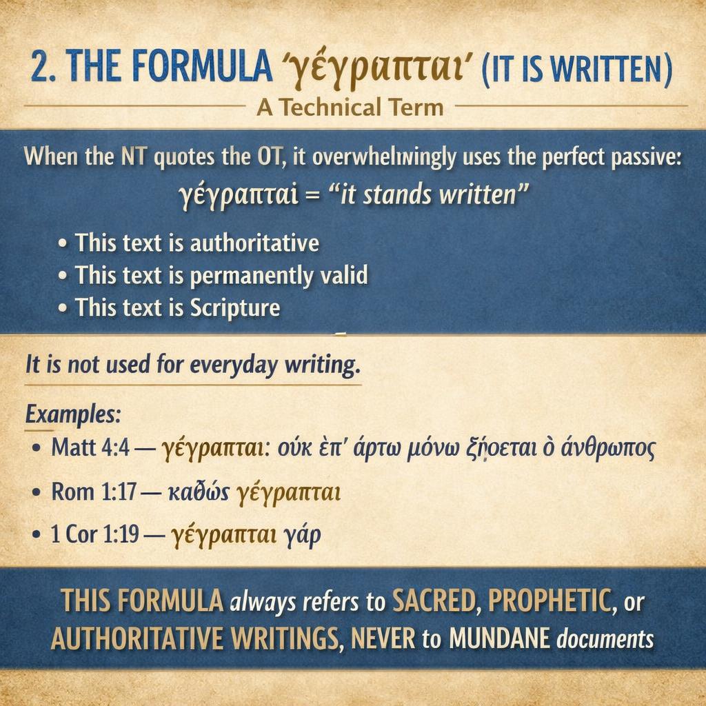 2. THE FORMULA “γέγραπται” (IT IS WRITTEN) — A Technical Term Wh Blank Meme Template