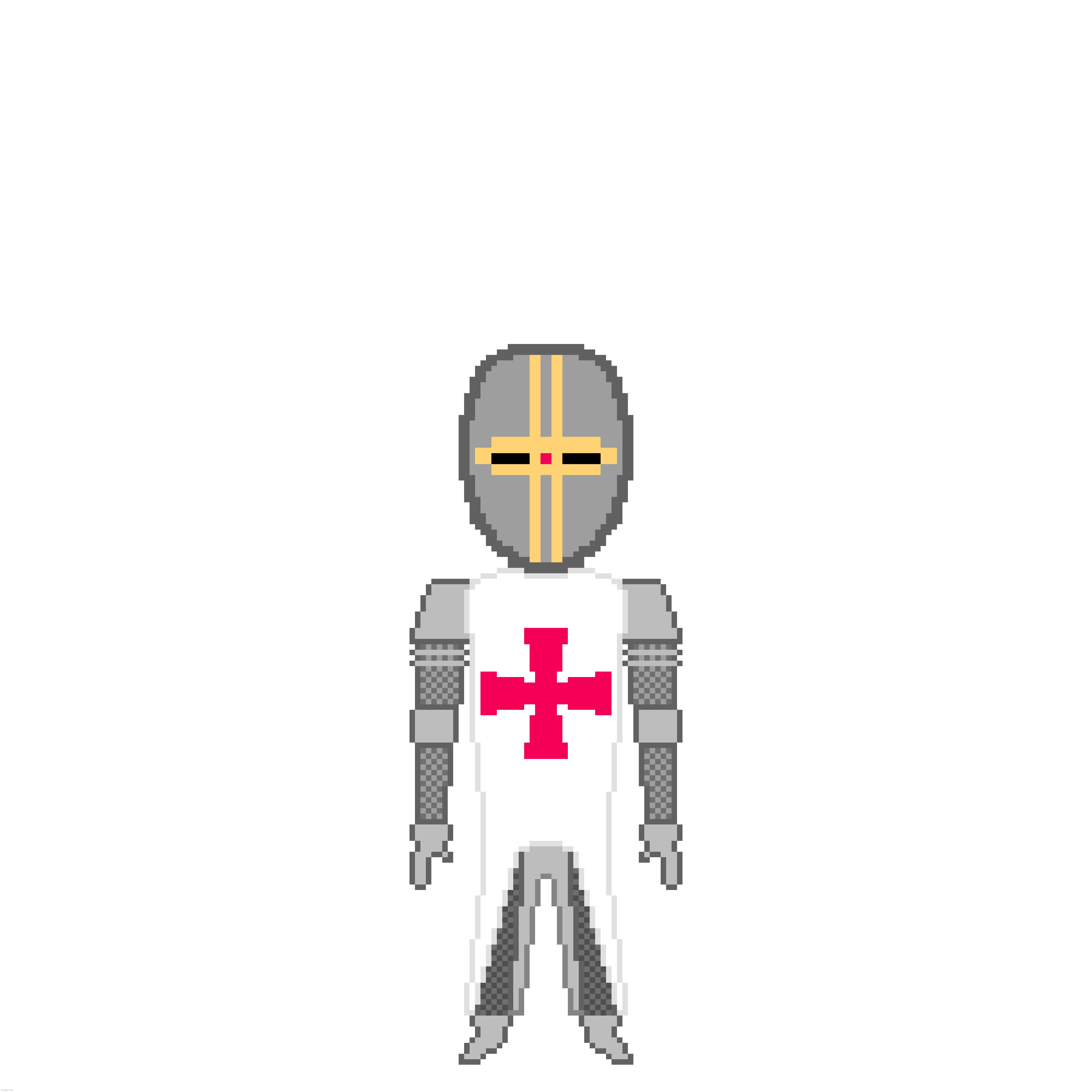 Got bored, so I decided to draw my own version of a crusader without the ability to trace | made w/ Imgflip meme maker