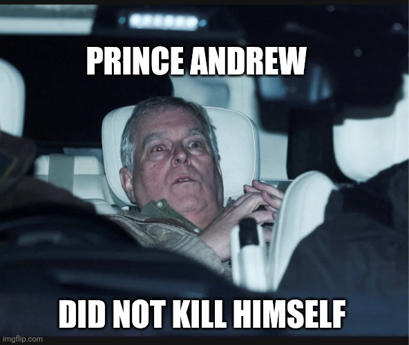Prince Andrew | PRINCE ANDREW; DID NOT KILL HIMSELF | image tagged in funny | made w/ Imgflip meme maker