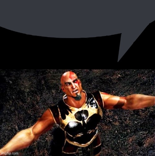 image tagged in discord speech bubble,kratos and my life is yours | made w/ Imgflip meme maker