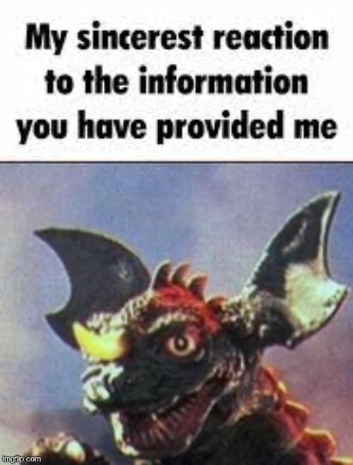 image tagged in my sincerest reaction to the information you have provided me | made w/ Imgflip meme maker