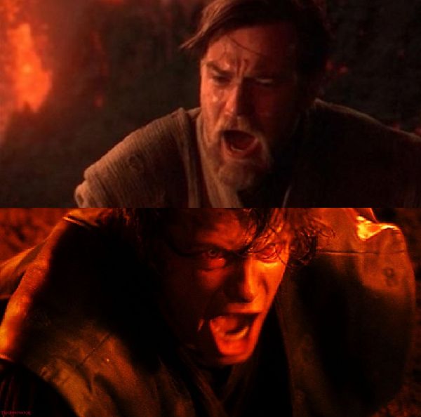 Obi Wan vs Anakin Blank Meme Template