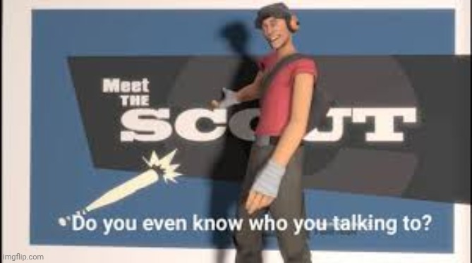 Do you even know who your talking to scout | image tagged in do you even know who your talking to scout | made w/ Imgflip meme maker