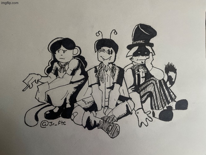 Long time since I posted here, We got Mr Giggles, Chel, and Victor | made w/ Imgflip meme maker