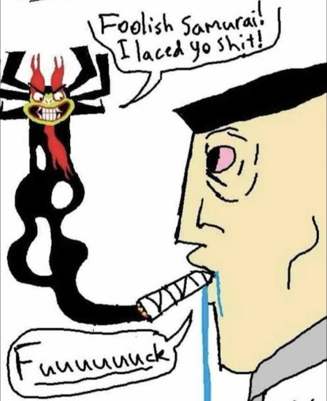 Foolish Samurai! Blank Meme Template