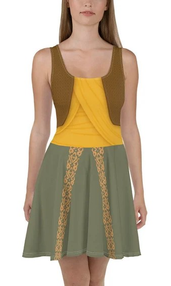 Raya (Raya and the Last Dragon) Costume Dress Blank Meme Template