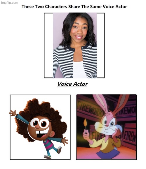 Ashleigh Crystal | image tagged in same voice actor,ashleigh crystal,warner bros,fairly odd parents,nickelodeon,tiny toons looniversity | made w/ Imgflip meme maker
