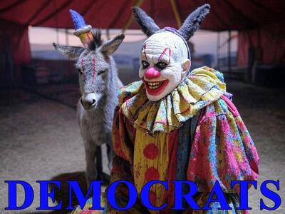 Democrat Devil Clown Blank Meme Template