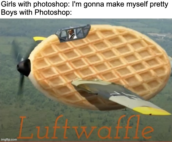 photoshop | Girls with photoshop: I'm gonna make myself pretty
Boys with Photoshop: | image tagged in memes,photoshop | made w/ Imgflip meme maker