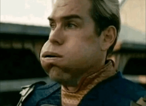 Homelander blowing static Blank Meme Template