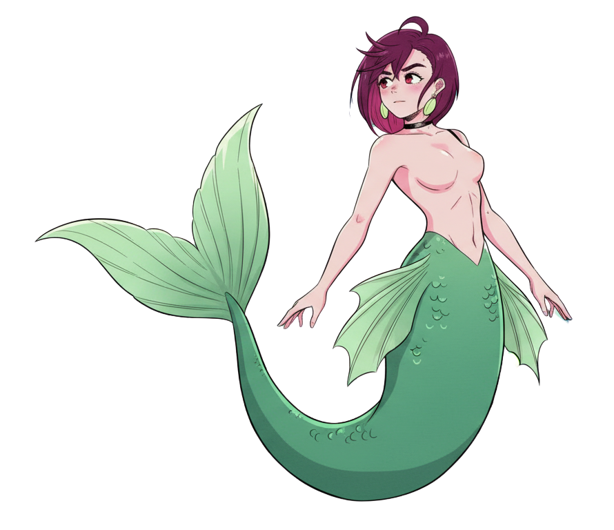 Momo mermaid Blank Meme Template