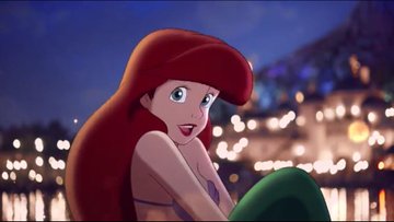 ariel sitting Blank Meme Template