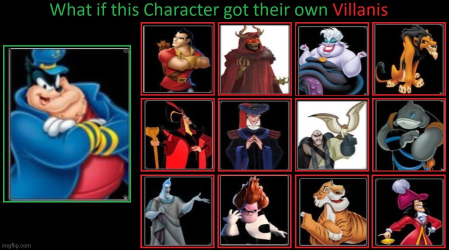 Pete joins disney villains | image tagged in disney villains | made w/ Imgflip meme maker