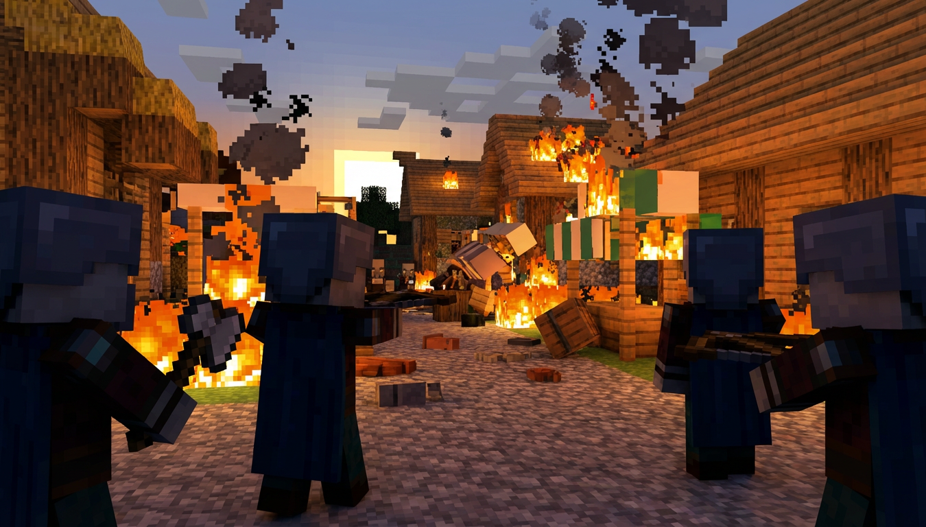 Pillager Raid Blank Meme Template