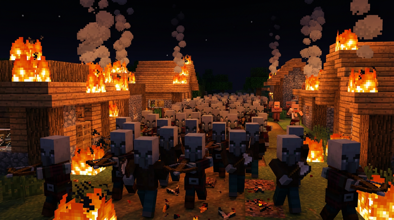 Pillager Raid Blank Meme Template