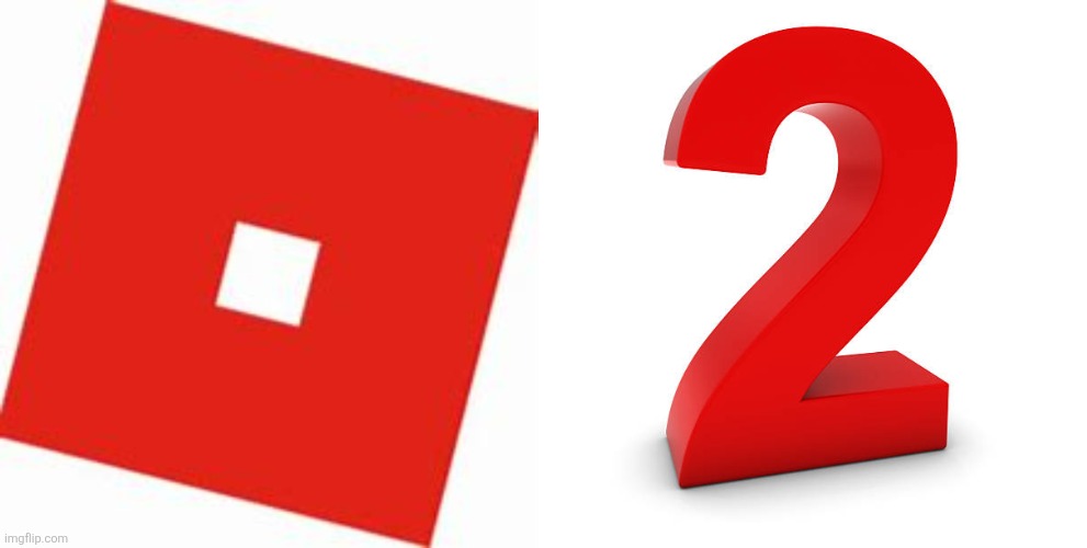 image tagged in roblox logo new,number 2 | made w/ Imgflip meme maker