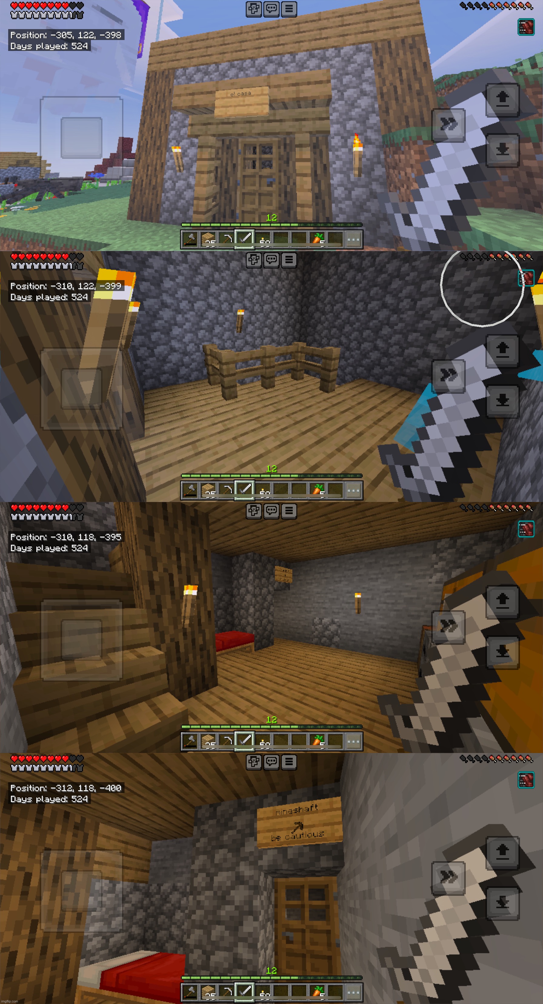 my tuff ass minecraft house i spent 2 hours building in my friend’s realm | made w/ Imgflip meme maker