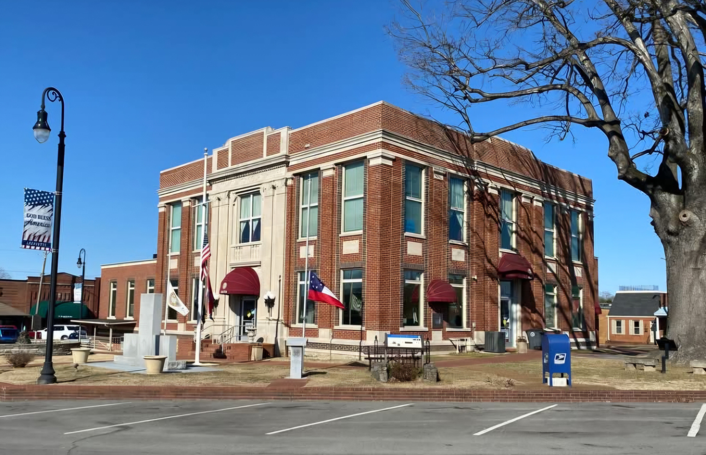Macon County Courthouse Blank Meme Template