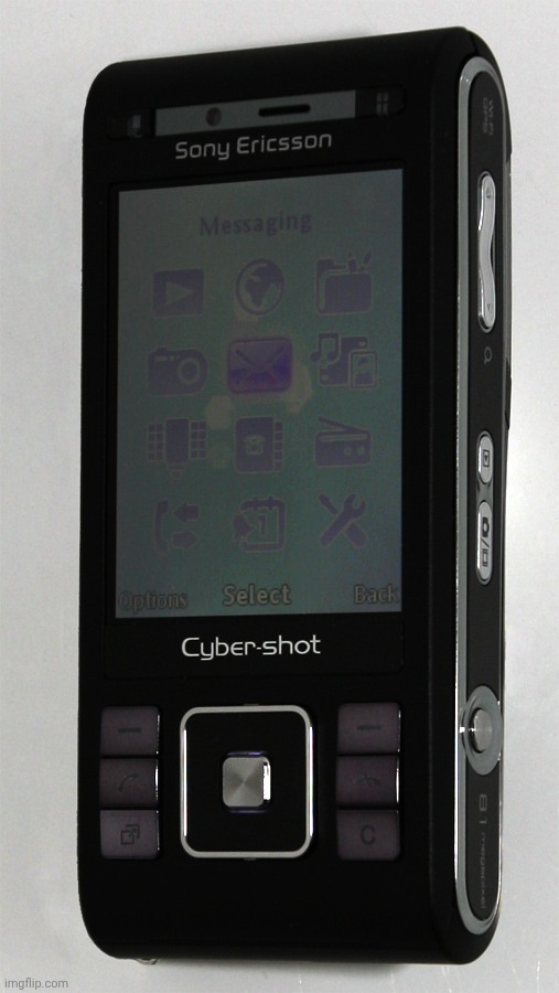 Sony Ericsson C905: Camera phone (Source: Wikipedia) | image tagged in sony ericsson c905 | made w/ Imgflip meme maker